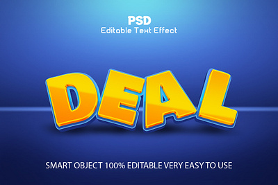 Deal 3D Editable Text Effect Style action brash deal deal 3d text effect effect photoshop effect psd text effect text text style typo yellow text