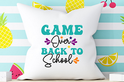 Game Over Back To School 3d animation branding graphic design motion graphics ui