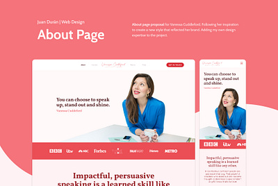 About Page | Web Design branding dailyui portfolio ui ui design ux website