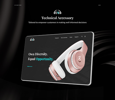 ODEO – Stylish Sound Accessory Website branding logo ui