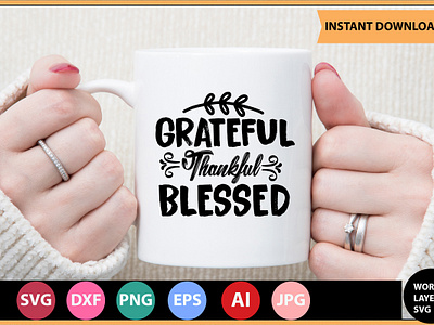 Grateful Thankful Blessed 3d animation graphic design logo motion graphics ui