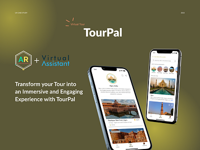 TourPal - A Vitual Tour Guide branding logo ui