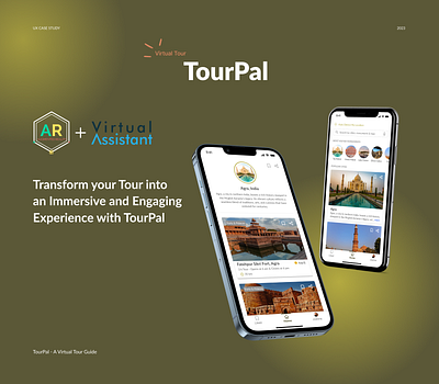 TourPal - A Vitual Tour Guide branding logo ui