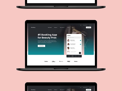 Booksy b2b beauty business health saas ui ux webflow website