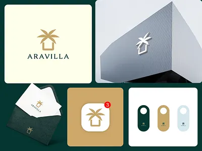 Hotel & Resort Logo Concept branding home logo hotel logo house logo icon logo logo design logo designer logotype luxurious luxury logo minimalist modern logo monogram palm logo real estate resort logo simple logo villa logo