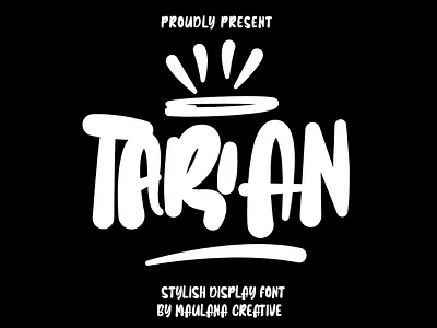 Tarian Stylish Display Font animation branding design font fonts graphic design illustration logo nostalgic