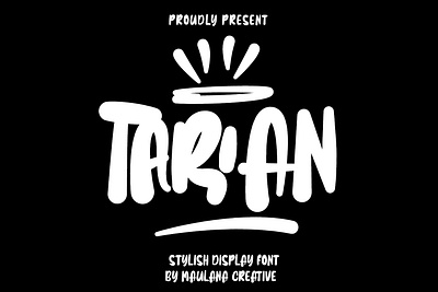 Tarian Stylish Display Font animation branding design font fonts graphic design illustration logo nostalgic