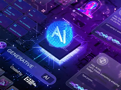 3D Animation | Generative AI 3d ai animation app app design design explainer motion design motion graphics product promotional saas software tech ui ux video