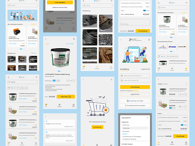 Building materials store building materials delivery building materials shop building materials store delivery delivery app minimal design minimal ui store app ui uiux uiux design uiux designer ux yellow