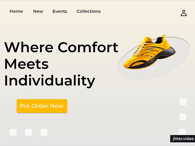 Shoes Product Website Design design dribbble landingpage new design new website page product product page shoes shoes ux design shoes website trending ui ux ux design web web page design web site webdesign yellow