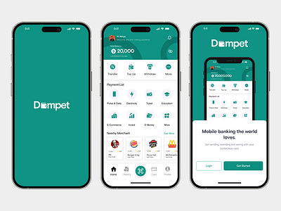 Dompet - Mobile App UI ui ui mobile ux
