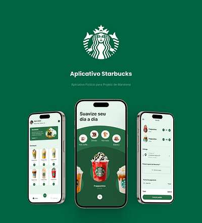 Projeto Starbucks no ProtoPie app design figma graphic design protopie ui ux