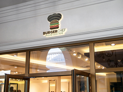 Burger Chef Logo branding burger chef logo cheef graphic design logo
