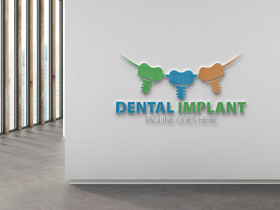 Dental Implant Logo branding dental implant logo graphic design logo motion graphics