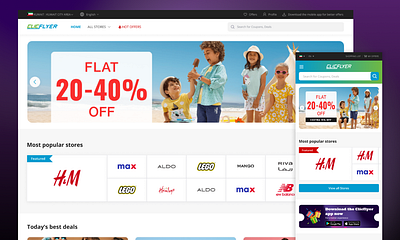 Clicflyer coupons mobileappdesign webdesign offers ui uiuxdesign