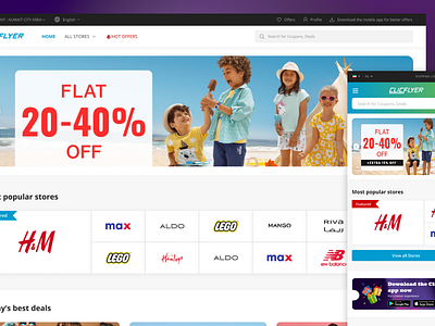 Clicflyer coupons mobileappdesign webdesign offers ui uiuxdesign