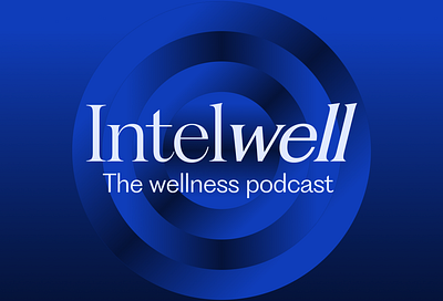 Intelwell branding design graphic design minimal modern podcast
