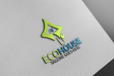 Eco House Logo animation eco house logo graphic design logo motion graphics