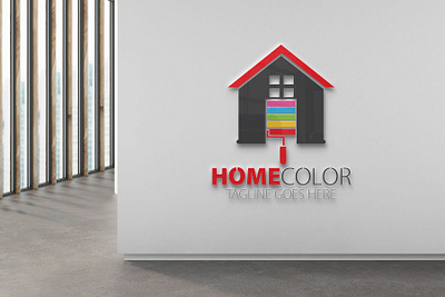 Home Color Logo 3d animation branding home color logo logo motion graphics