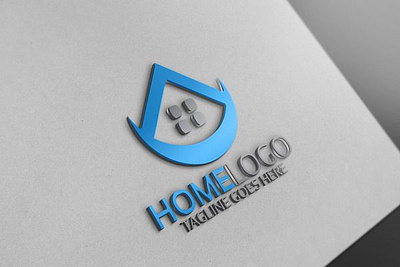 Home Logo 3d branding graphic design home logo logo