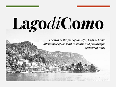 Lago di Como brand identity brand identity branding classic design font graphic design italy lake lake como landscape retro tourism travel type