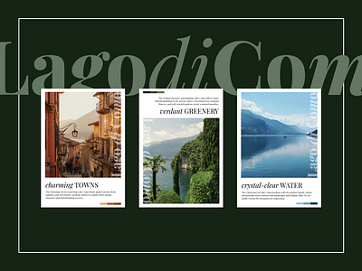 Lago di Como brand identity brand identity branding classic design font graphic design italy lake lake como landscape retro tourism travel type