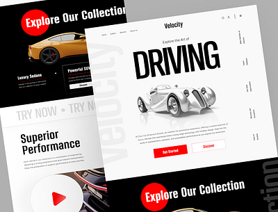 Retro Cars Store Website Design automotive car marketing retro retro cars uiux vehicle vintage web design website