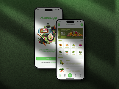 Nutripal - Mobile App UI app design e commerce figma health app mobile design ui ui design ui mobile user interface ux