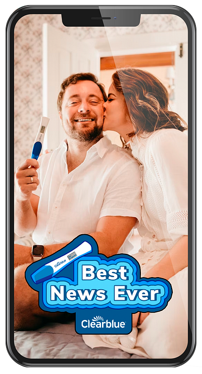 Clearblue ad for Snapchat