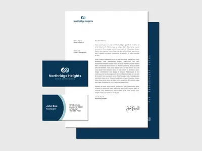 CIP Communities Apartment Business Card & Letterhead Design apartment branding apartment logo apartment marketing branding business card design letterhead design multifamily