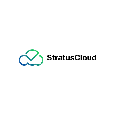 Cloud Storage Company Logo branding emblem geometric graphic design logo logo designer modern ui