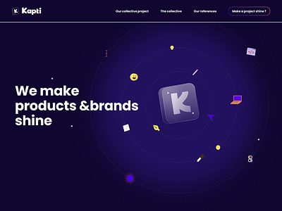 Kapti: The Freelance Collective branding button design collective component library design design patterns illustration landing page