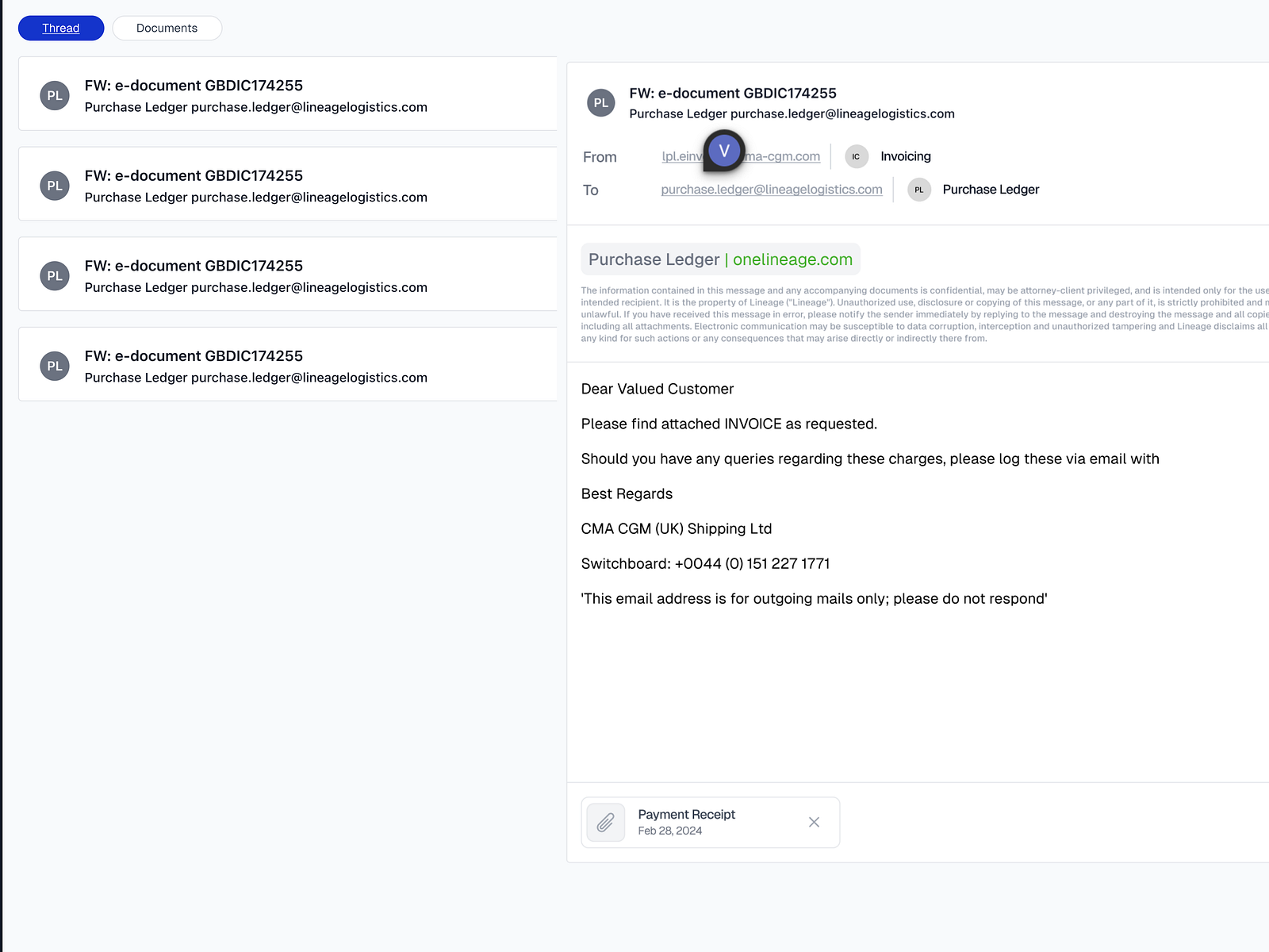 Simplistic Email Client Design by Vidushi Meel on Dribbble