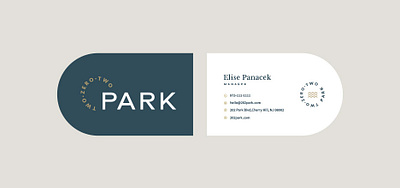 202 Park Apartments Business Card Design apartment branding apartment marketing branding business card design business cards multifamily multifamily business card