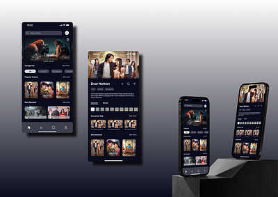 MyFilm app branding design graphic design typography ui