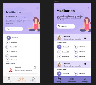 Meditation App branding graphic design logo ui
