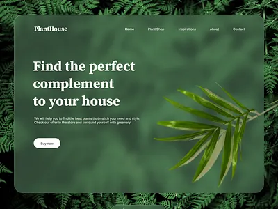 Glass Effect Website Landing Page Design garden glass effect landing page nayeem ui uiux us user interface web app web design web site wesbsite