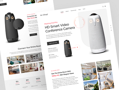 Security Camera Website camera camera raw cctv landing page security security camera technology uiux web design website