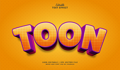 Text Effect Toon 3d baby branding game logo text effect