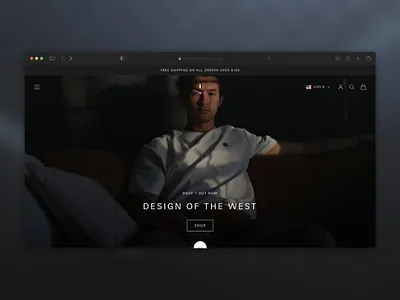Stele Simons - Men's Cloths Shopping Website Design figma shopify ui ux web design