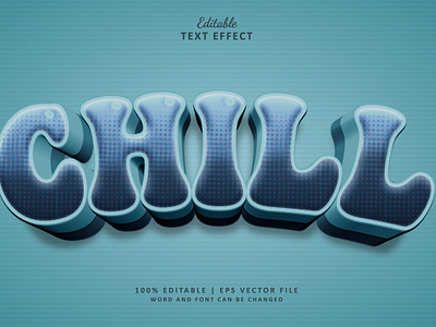 Text Effect Chill 3d 3d text effect baby chill logo text effect