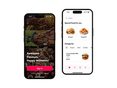 Food Delivery App app delivery food food mobile app mobile ui