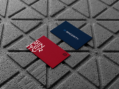 Business Card Design blue brand brand identity branding business business card card comex design designer graphic design graphic designer industry logo print red sincerity stationery vector visual identity