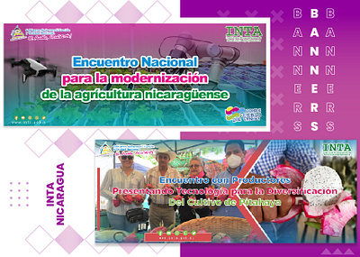 INTA NICARAGUA banners graphic design