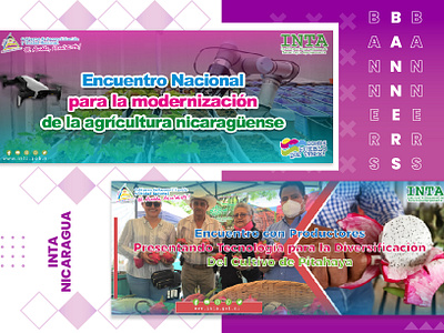 INTA NICARAGUA banners graphic design