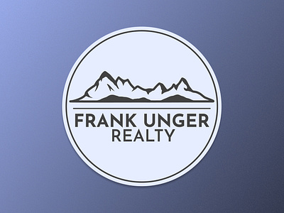 Frank Unger Realty Logo Design branding design logo