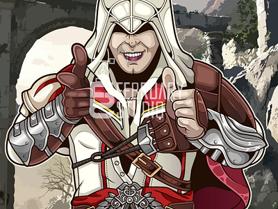 EZIO MEME cartoon ezio meme vector