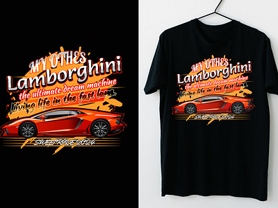 Car T shirt design, Vector Tees, Lamborghini automotive artwork automotive illustration automotive t shirt black color t shirt car graphics car t shirt car tees graphic design lamborghini minimalist car art modern t shirt t shirt t shirt designs tees vector t shirt yellow color t shirt