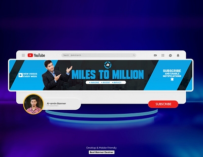 YouTube Channel art Design, YouTube banner, youtube cover design art banner channel youtube youtube header