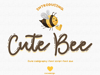 cute bee font 3d animation branding design font graphic design illustration logo motion graphics ui